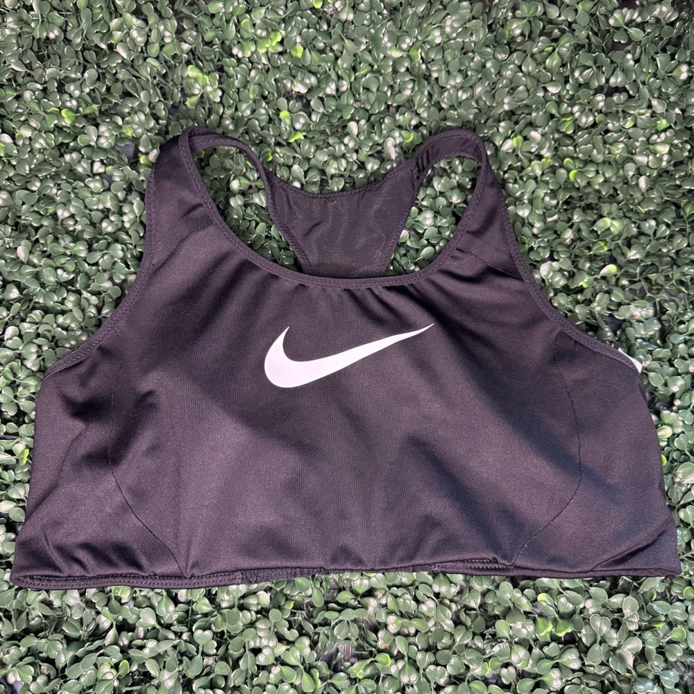Nike Black Sports Bra Moisture-Wicking Racerback